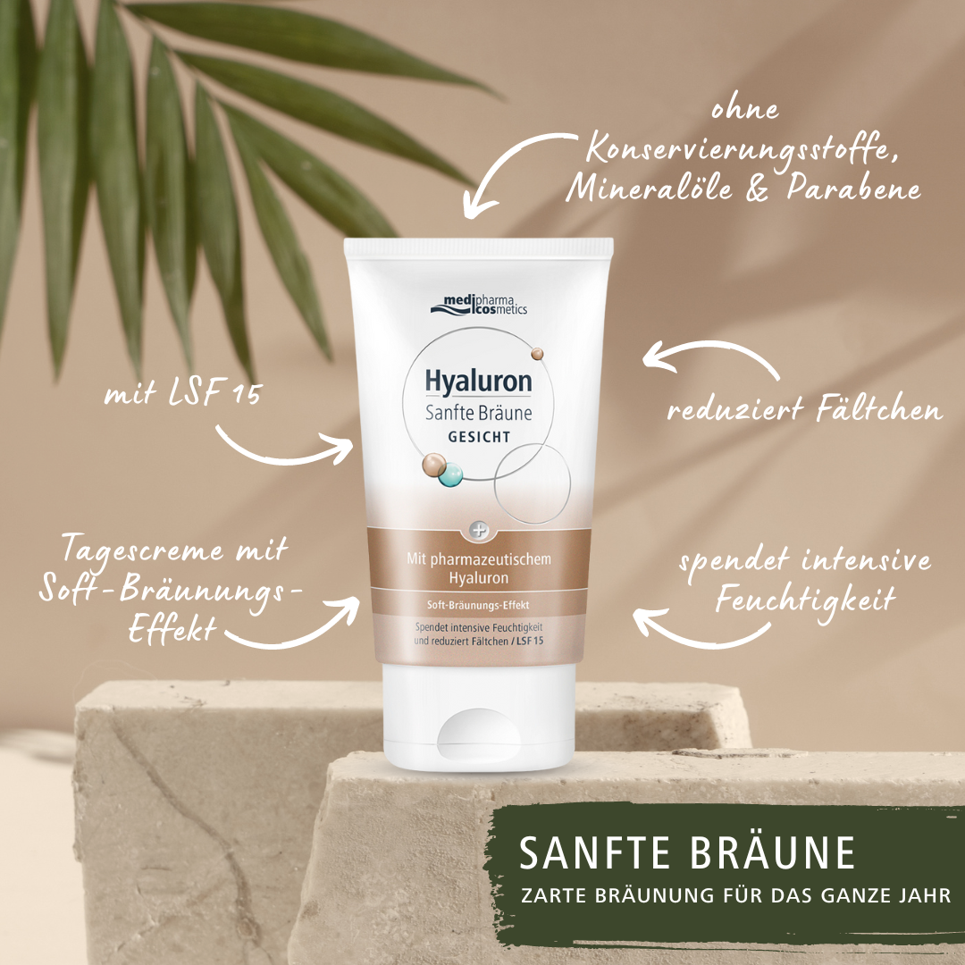 Hyaluron Sanfte Bräune Gesicht