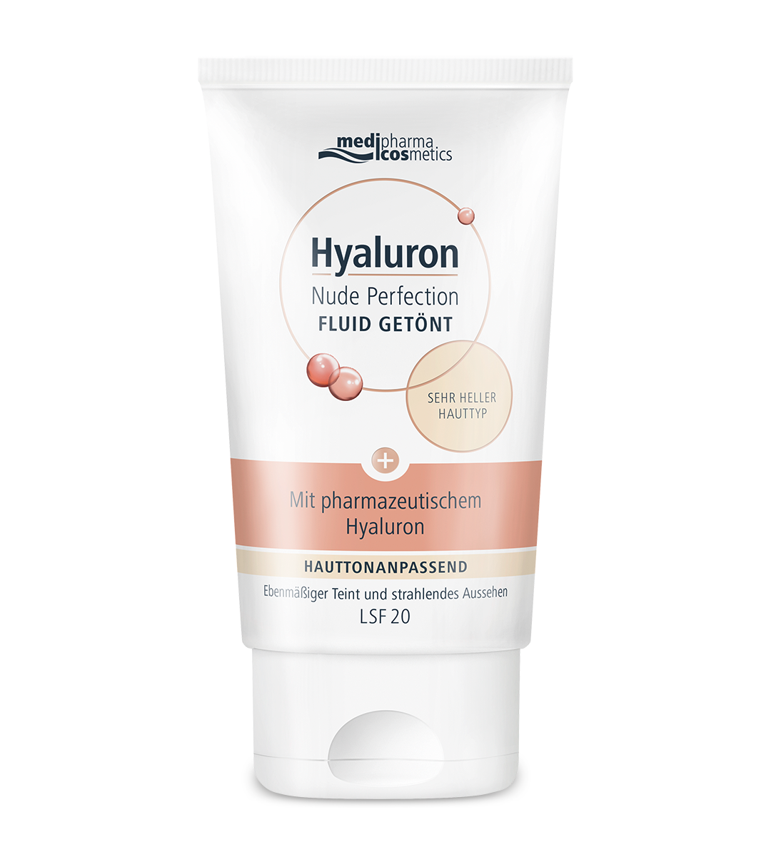 Hyaluron Nude Perfection Getöntes Fluid sehr heller Hauttyp LSF 20