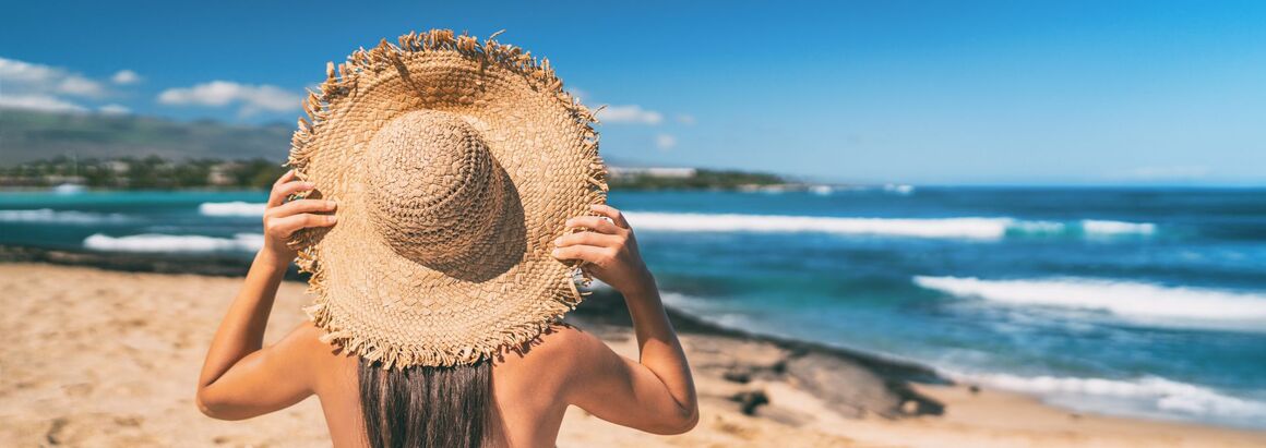 Frau am Strand